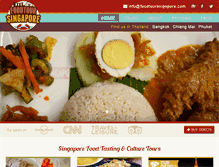 Tablet Screenshot of foodtoursingapore.com